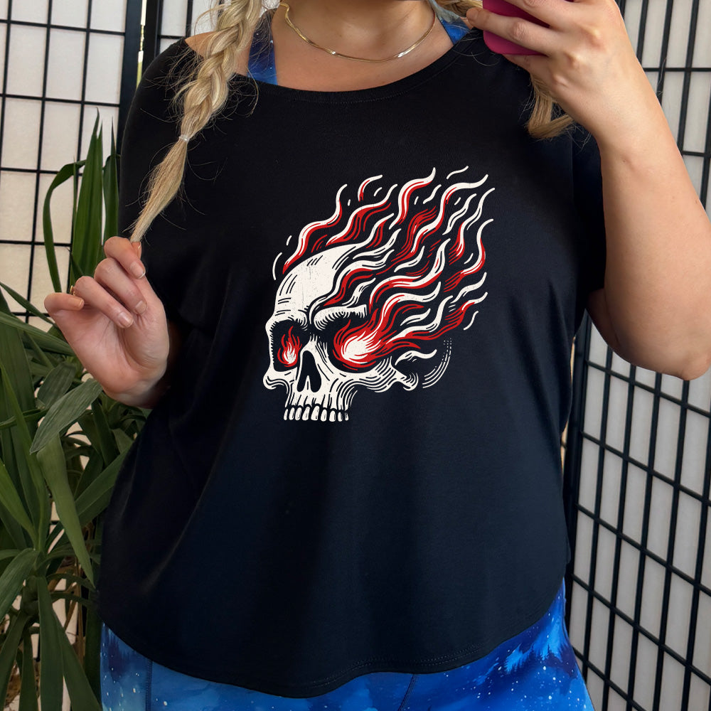 Skull With Burning Eyes | Slouchy Tee