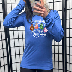 Long Sleeve Tee | Snowflakes & Tree Cakes