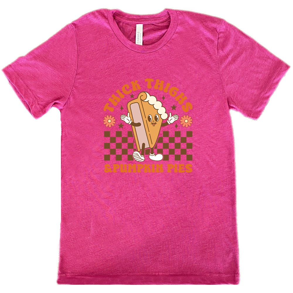 Thick Thighs & Pumpkin Pies Shirt Unisex