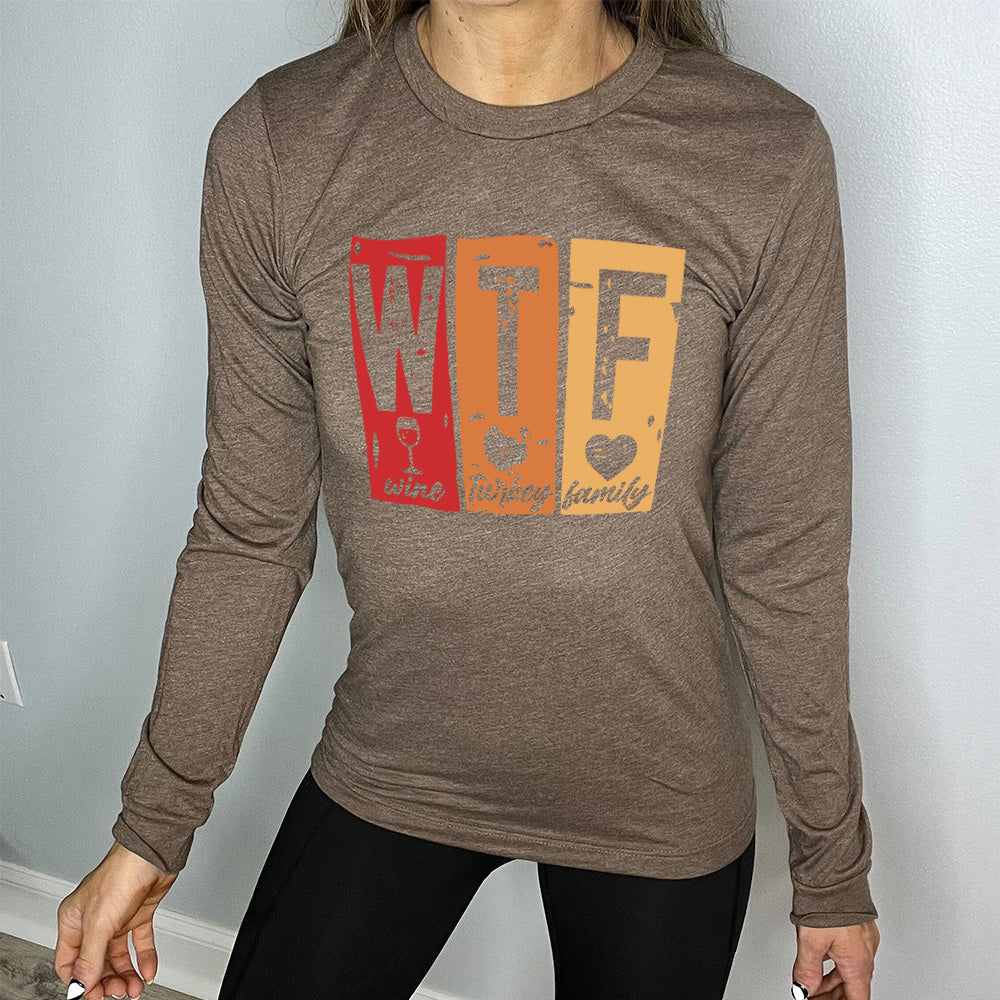 Long Sleeve Tee | WTF Wine Turkey Family