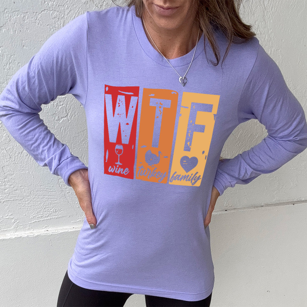 Long Sleeve Tee | WTF Wine Turkey Family