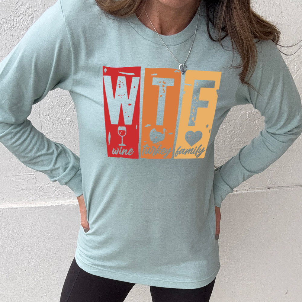 Long Sleeve Tee | WTF Wine Turkey Family