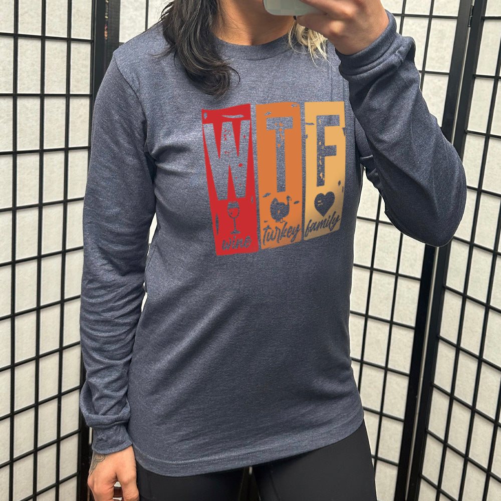 Long Sleeve Tee | WTF Wine Turkey Family