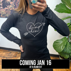 Long Sleeve Tee | Dump Him Cupid Heart