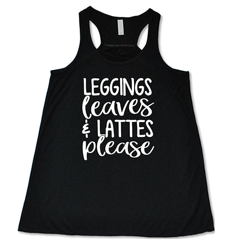 Leggings Leaves & Lattes Please Shirt