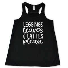 Leggings Leaves & Lattes Please Shirt
