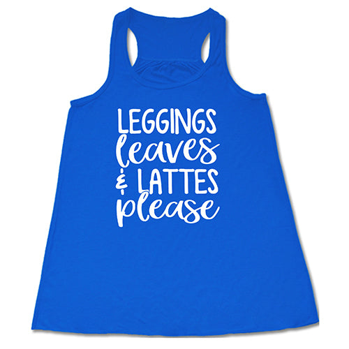Leggings Leaves & Lattes Please Shirt
