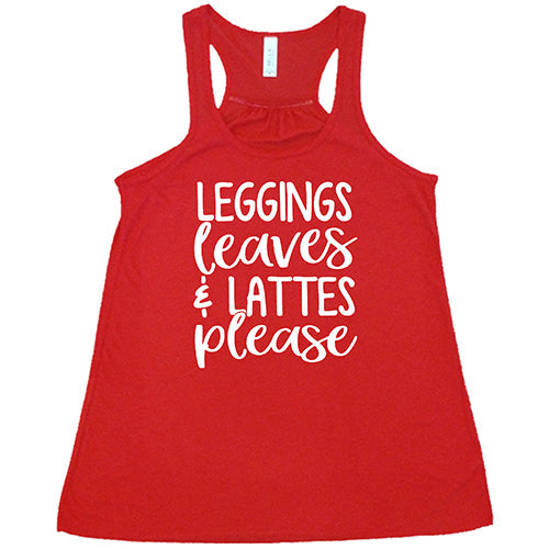 Leggings Leaves & Lattes Please Shirt