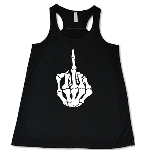 Skeleton Middle Finger Shirt