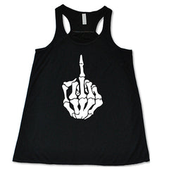 Skeleton Middle Finger Shirt