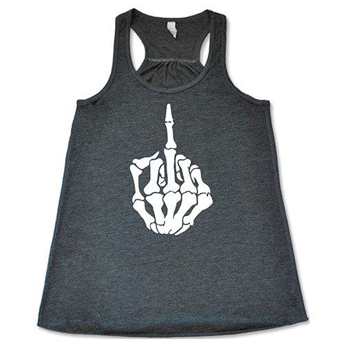 Skeleton Middle Finger Shirt