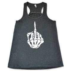 Skeleton Middle Finger Shirt