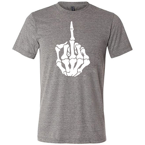 Skeleton Middle Finger Shirt Unisex