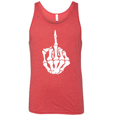 Skeleton Middle Finger Shirt Unisex