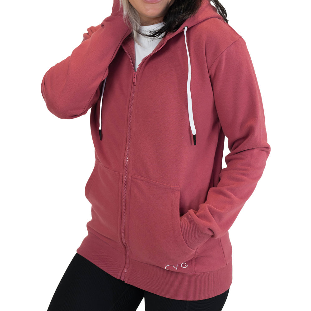 Zip Up | Faded Rose