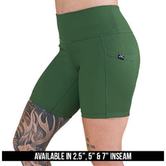 Shorts | Ribbed | Hunter Green