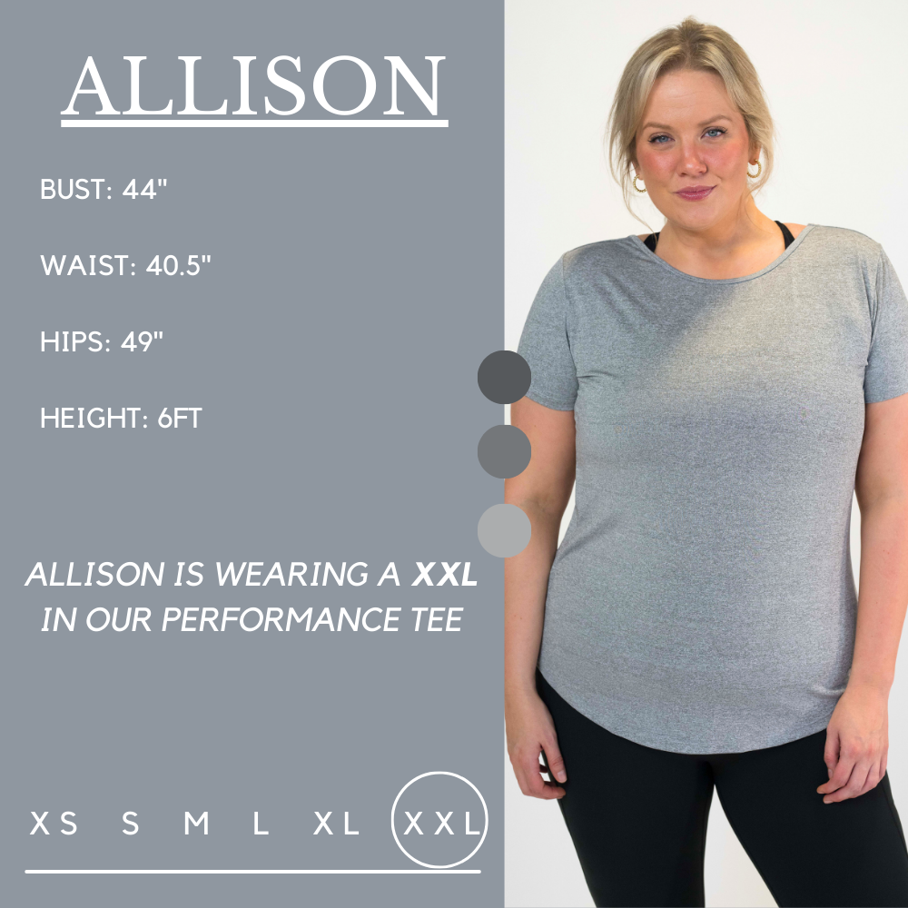 Performance Tee | Heather Grey