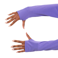 Long Sleeve Slouchy Tee | Purple