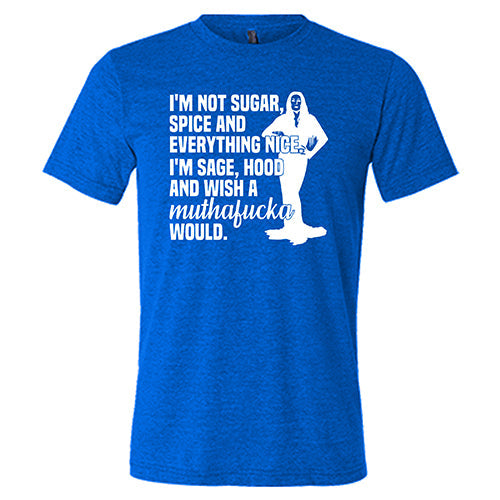 I'm Not Sugar, Spice And Everything Nice. I'm Sage, Hood And Wish A Muthafucka Would Shirt Unisex