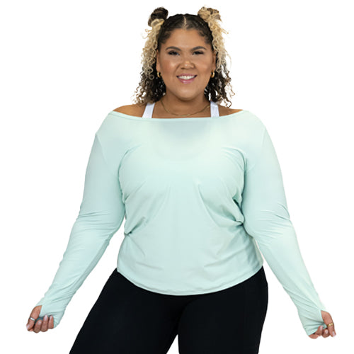 Open Back Long Sleeve | Mint