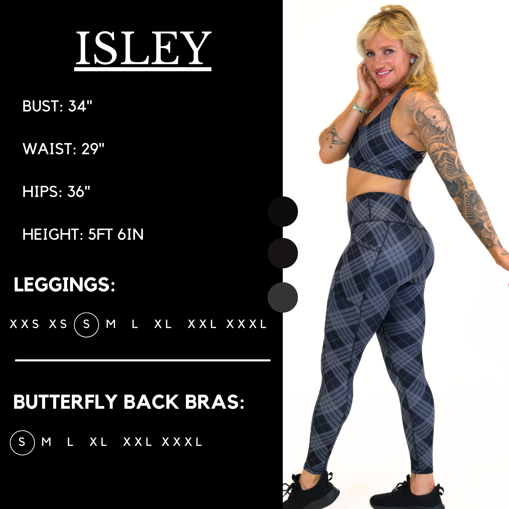 Monochrome Plaid Leggings