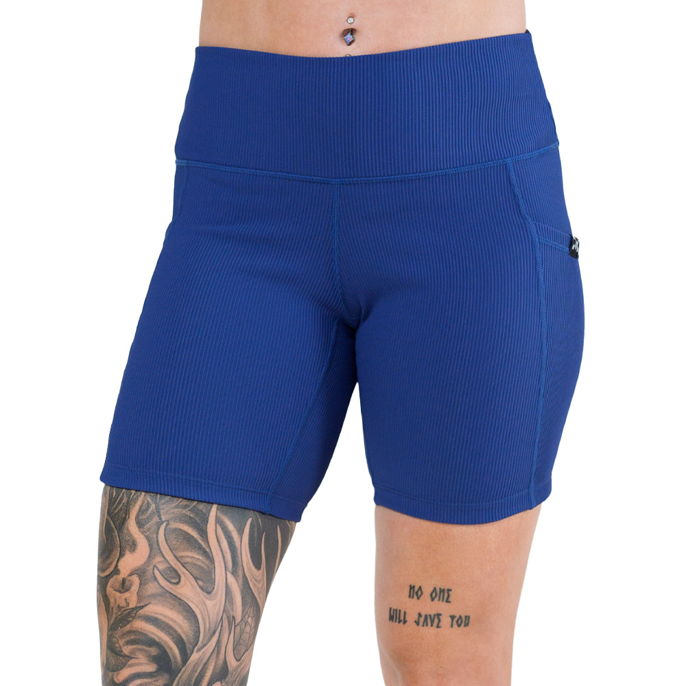 Shorts | Ribbed | Navy