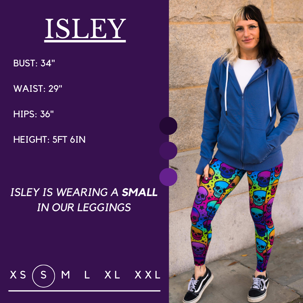 Psychedelic Skulls Leggings
