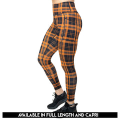 Pumpkin Patch Plaid Leggings