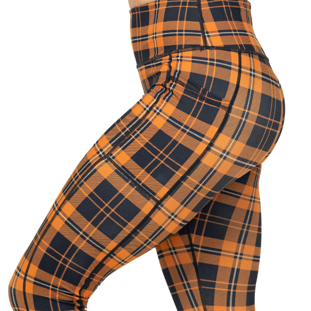 Pumpkin Patch Plaid Leggings
