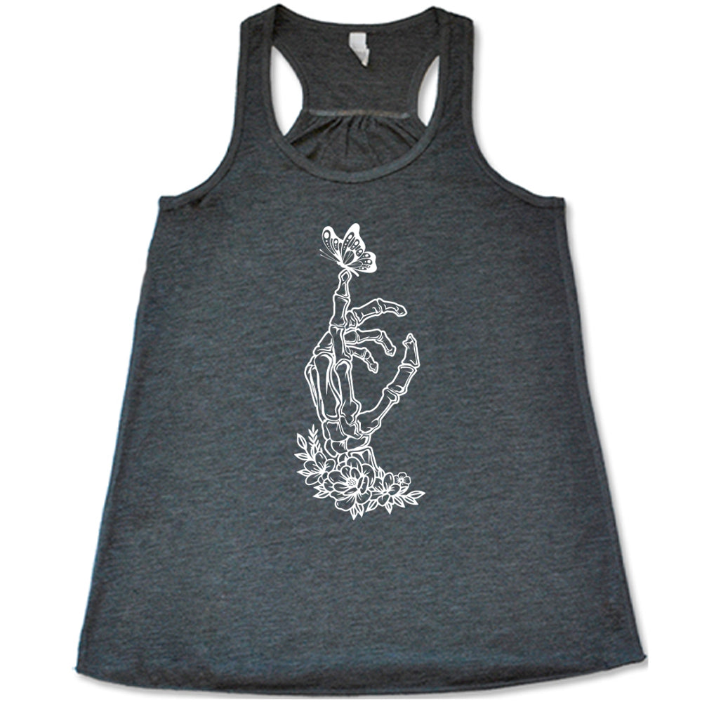 Skeleton Hand Butterfly Shirt