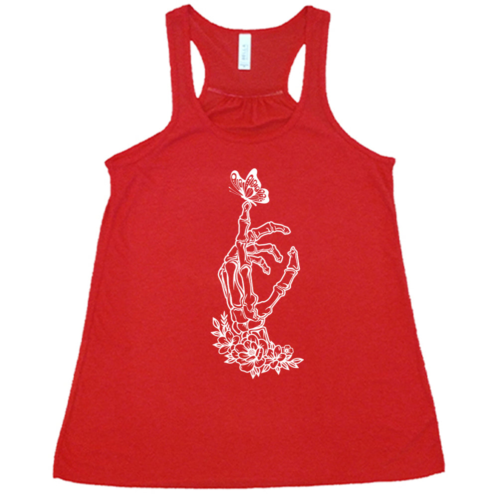 Skeleton Hand Butterfly Shirt