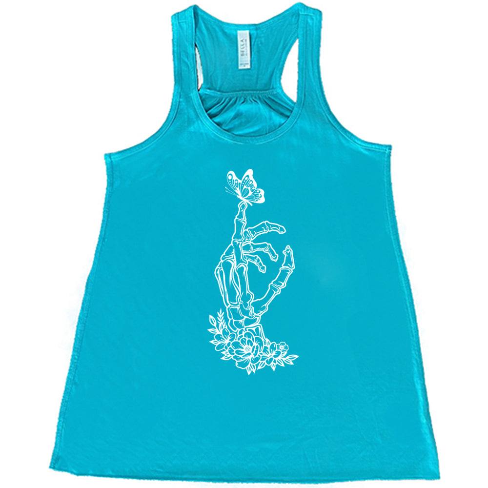 Skeleton Hand Butterfly Shirt