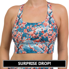 Longline Bra | Cherry Blossoms